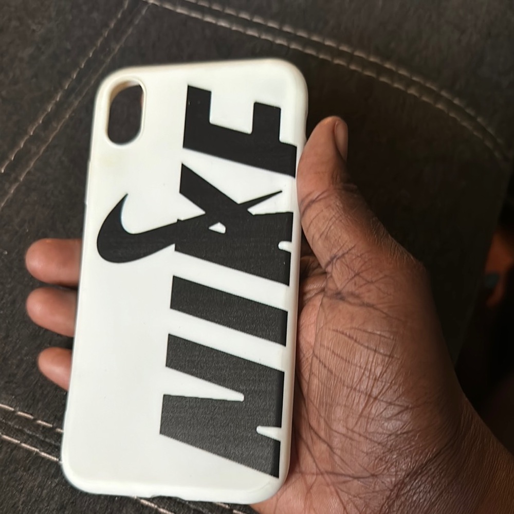 Nike Black and White Swoosh Phone Case